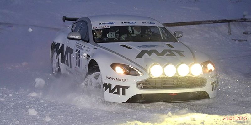 Aston Martin V8 Vantage rally car