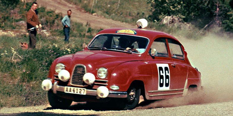 Saab 96 rally car