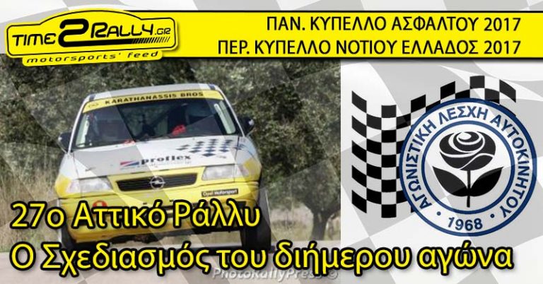 27ο Αττικό Ράλλυ | Ο Σχεδιασμός του διήμερου αγώνα