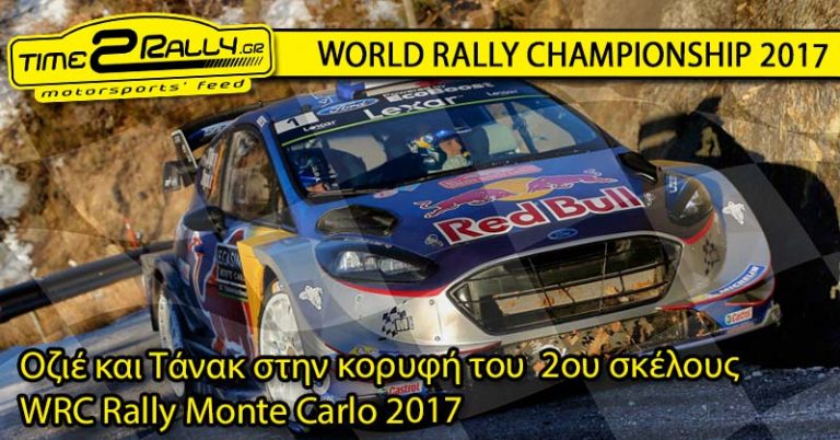 WRC Monte Carlo: Οζιέ και Τάνακ στην κορυφή του 2ου σκέλους |video
